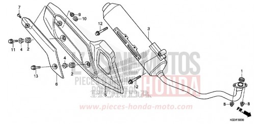 EXHAUST MUFFLER SH150G de 2016